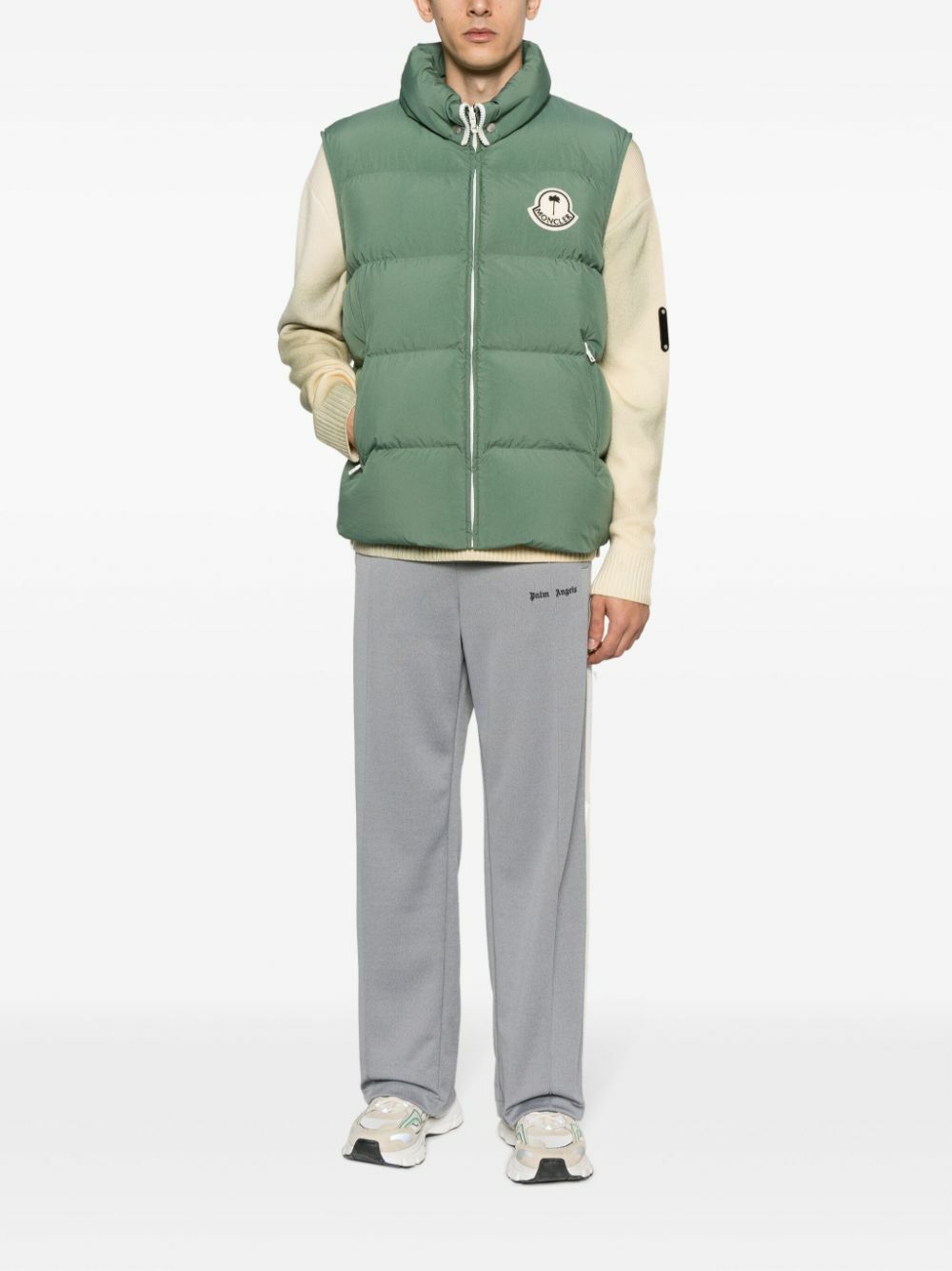 Moncler Genius X Palm Angels Green Rodmar Down Gilet Moncler