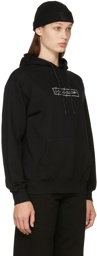 Yohji Yamamoto Black New Era Edition Logo Print Hoodie