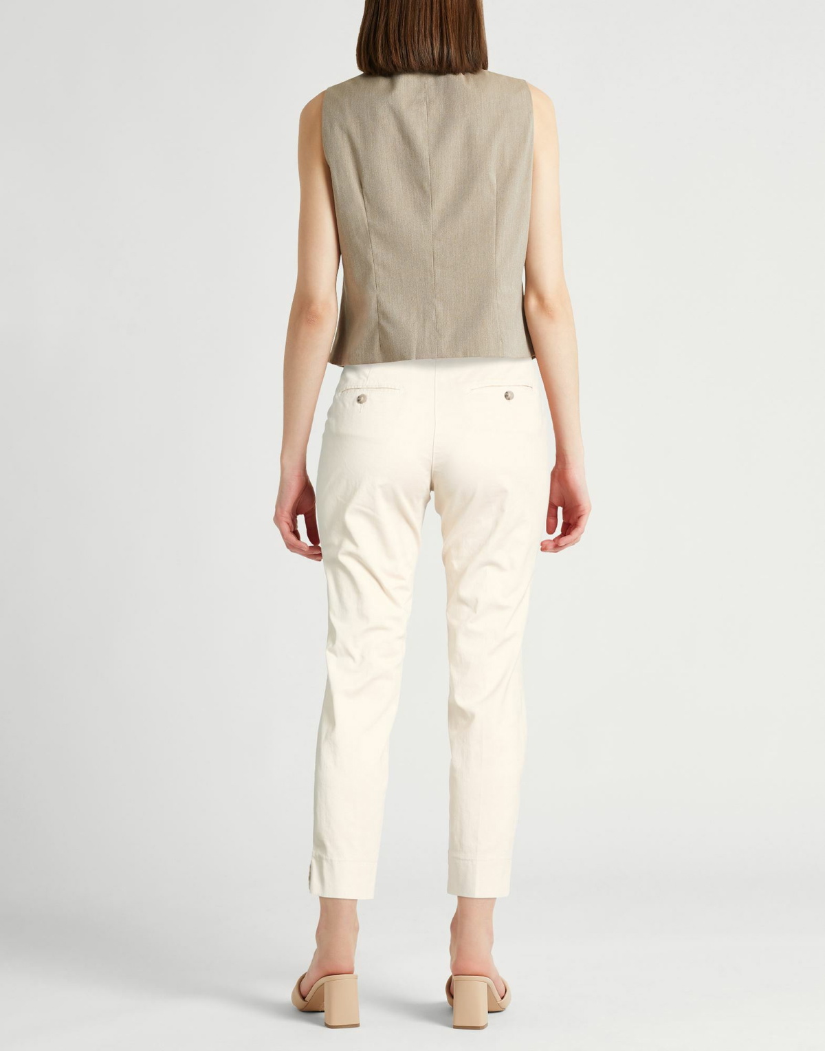 Peserico Icon 4718 Womens Pants Ivory