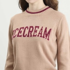 ICECREAM Women's Knitted Crewneck in Sand