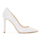 Jimmy Choo White Leather Romy 100 Heels