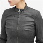 MISBHV Women's Faux Leather Jacket in Black