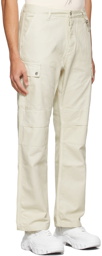 Reese Cooper SSENSE Exclusive Off-White Organic Dye Cargo Trousers