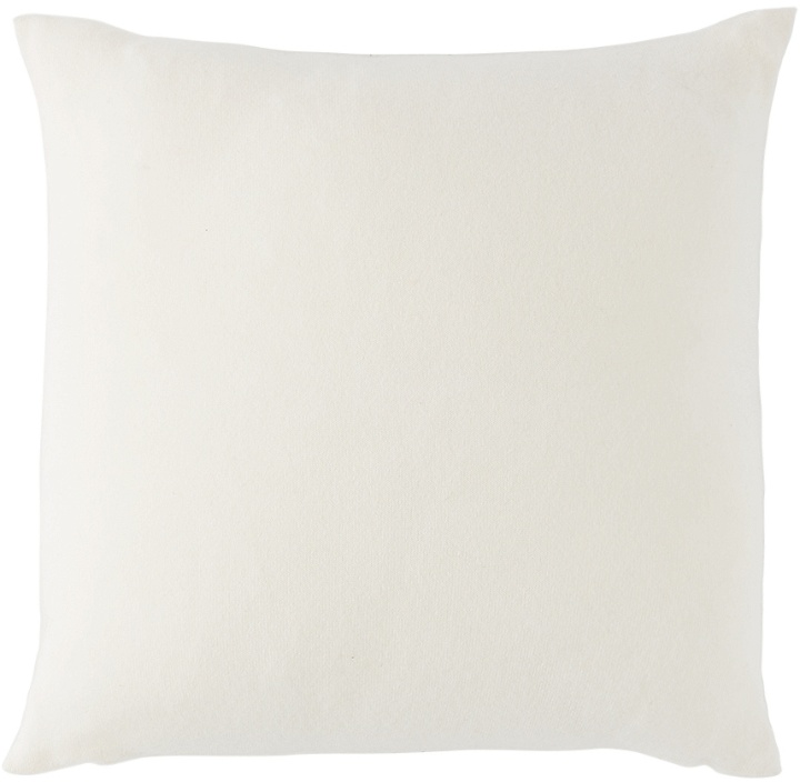 Photo: Le Kasha White Organic Cashmere Small Cushion Cover