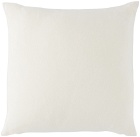 Le Kasha White Organic Cashmere Small Cushion Cover