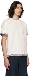 Bottega Veneta White Double Layer T-Shirt