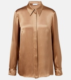 Gabriela Hearst Cruz silk satin shirt
