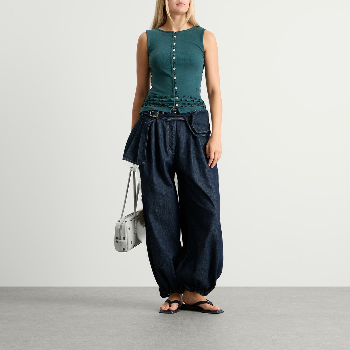 Damson Madder Women's Ember Tank Top in Green