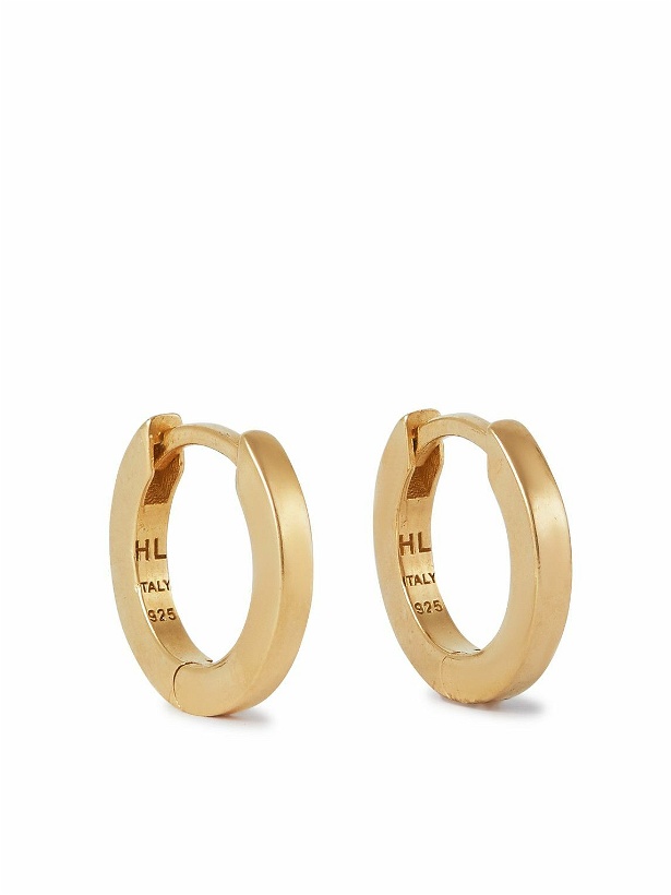 Photo: Hatton Labs - Small Edge Gold Vermeil Hoop Earrings