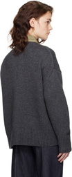 CO Gray Boyfriend Crew Neck Sweater