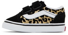 Vans Baby Black & Gold Leopard Old Skool V Sneakers