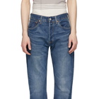 Levis Blue 501 93 Straight Jeans