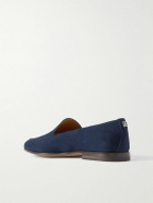 Dolce&Gabbana - Logo-Embellished Suede Loafers - Blue