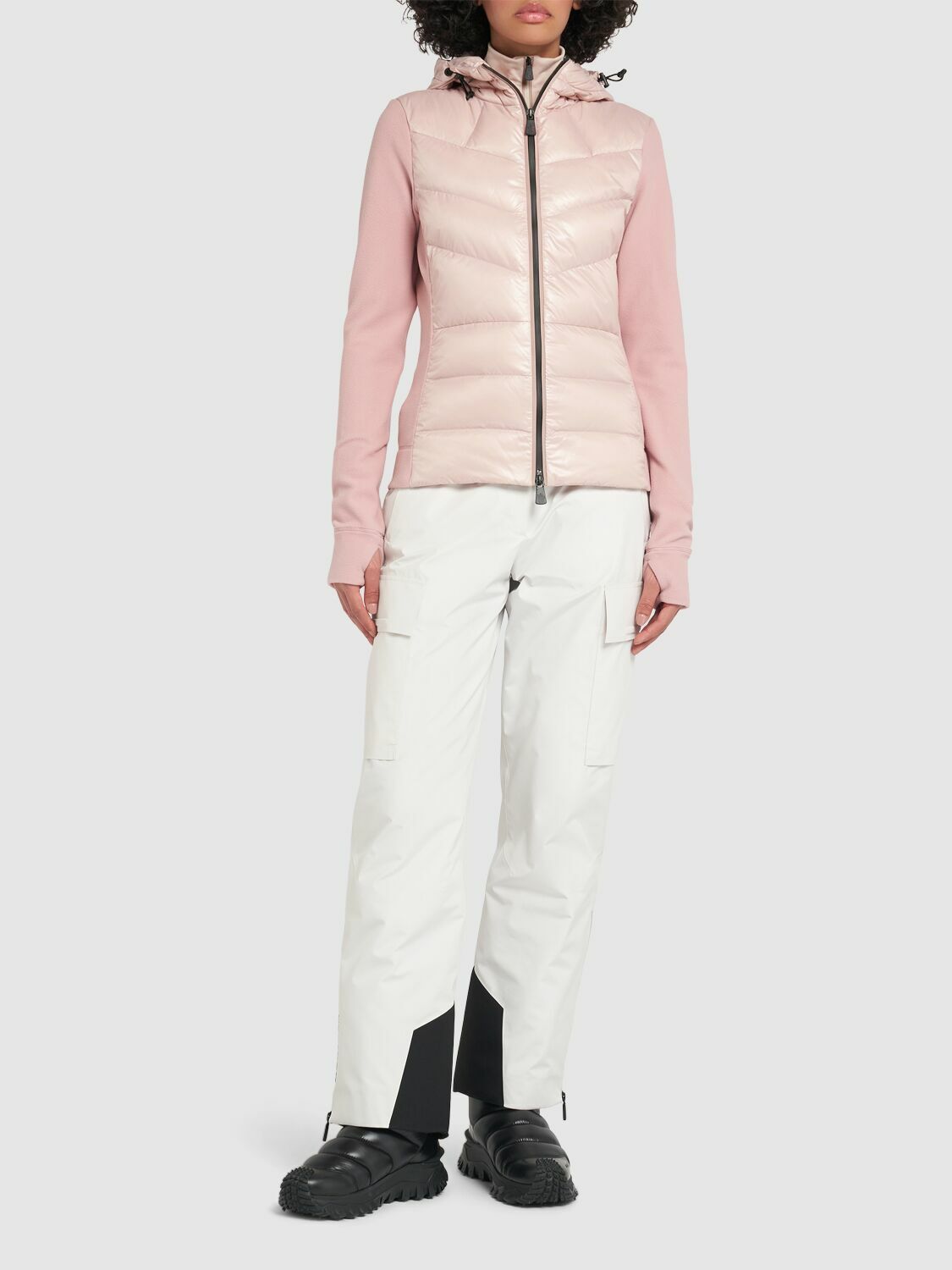 MONCLER GRENOBLE Zip-up Nylon Down Cardigan