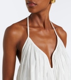 Zimmermann Solstice polka-dot cotton top