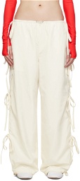 Sandy Liang Off-White Cam Trousers
