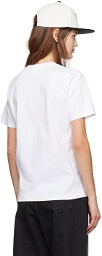BAPE White Liquid Camo College T-Shirt