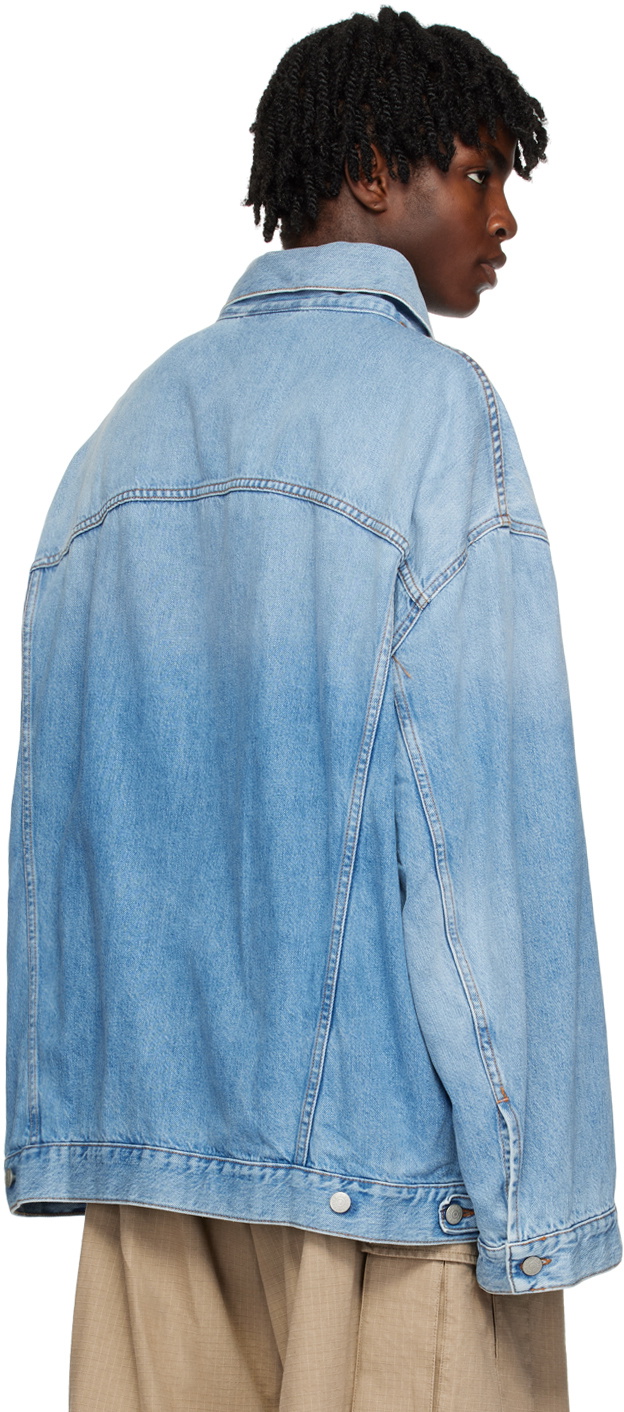 Light blue store faded denim jacket