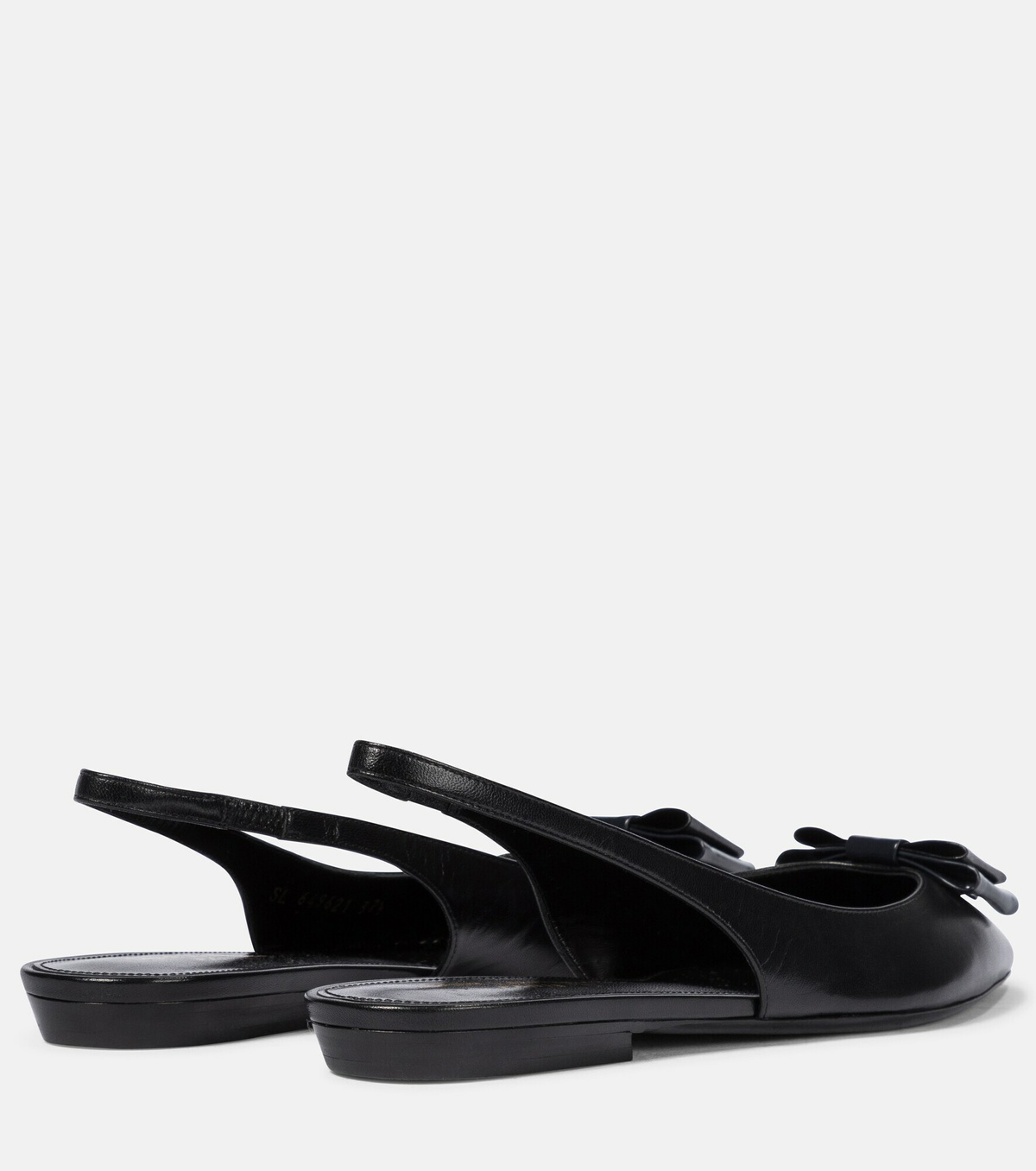 【SAINT LAURENT】ANAIS SLINGBACK FLATS Saint Laurent - Anaïs leather slingback ballet flats Saint