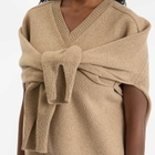 Róhe Women's Cape V-Neck Wrap Jumper in Taupe Melange