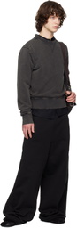 Entire Studios Black Pod Crew Sweatshirt