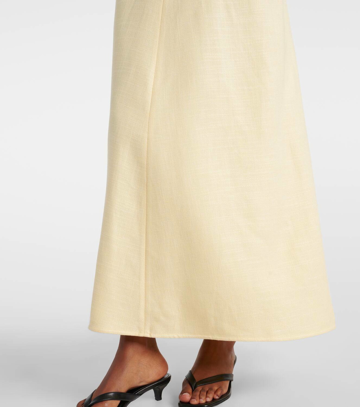 knee length dresses for ladies Slouch waist dress taupe  TOTEME
