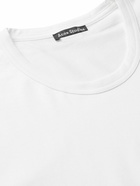 Acne Studios - Nash Logo-Appliquéd Cotton-Jersey T-Shirt - White