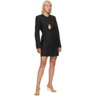 Situationist Black Open Chest Dress