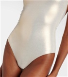 Melissa Odabash Jamaica metallic swimsuit