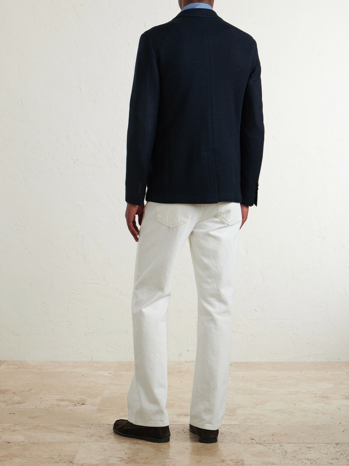 Slowear - Wool-Blend Jersey Blazer - Blue