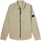 C.P. Company Men's Arm Lens Overshirt in Silver Sage