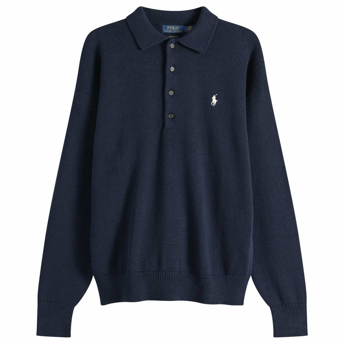 Polo Ralph Lauren Men's Flag Knit Polo in Navy Combo
