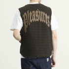 Pleasures Men's Horns Denim Vest in Brown Plaid