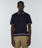 Thom Browne Cotton knit polo shirt