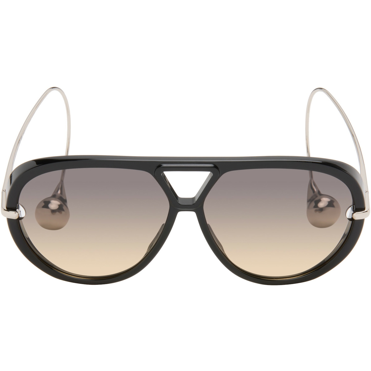 Bottega Veneta Black Drop Aviator Sunglasses