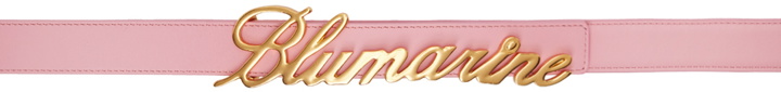Photo: Blumarine Pink Logo Belt