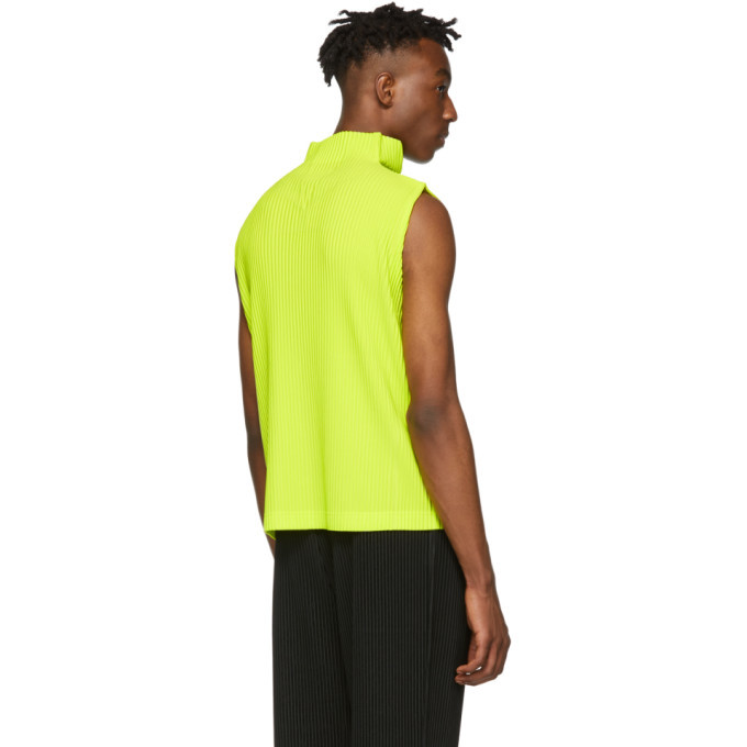 Homme Plisse Issey Miyake Yellow MC March Vest Homme Plisse Issey