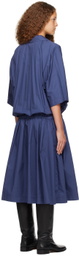 Caro Editions Navy Amanda Midi Dress