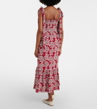 Erdem Floral cotton-blend lace midi dress