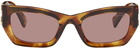 Miu Miu Eyewear Brown Glimpse Sunglasses