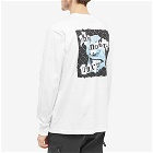 The North Face Men's Long Sleeve Printed Heavyweight T-Shirt in White