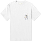 Honor the Gift Men's Cotton H Pocket T-Shirt in White