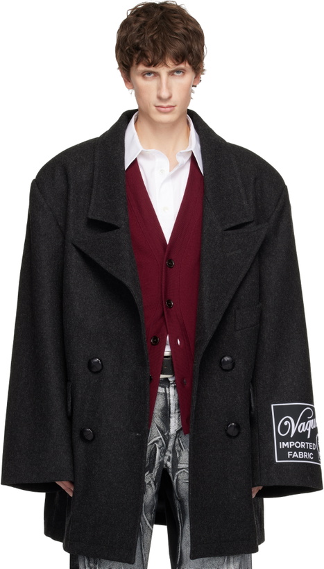 Photo: VAQUERA Gray Oversized Flight Coat