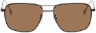 Paul Smith Black & Silver Matte Foster Sunglasses