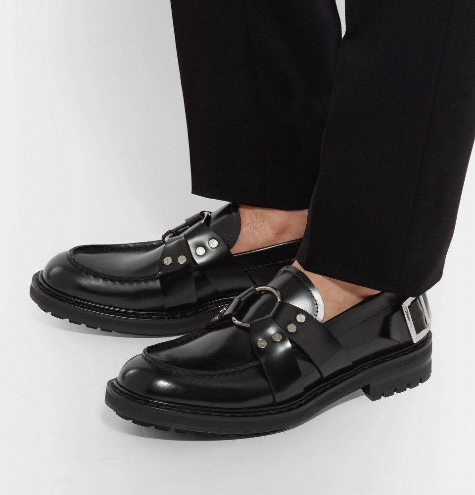 Ordliste tilfældig genopfyldning Alexander McQueen - Embellished Leather Loafers - Men - Black Alexander  McQueen