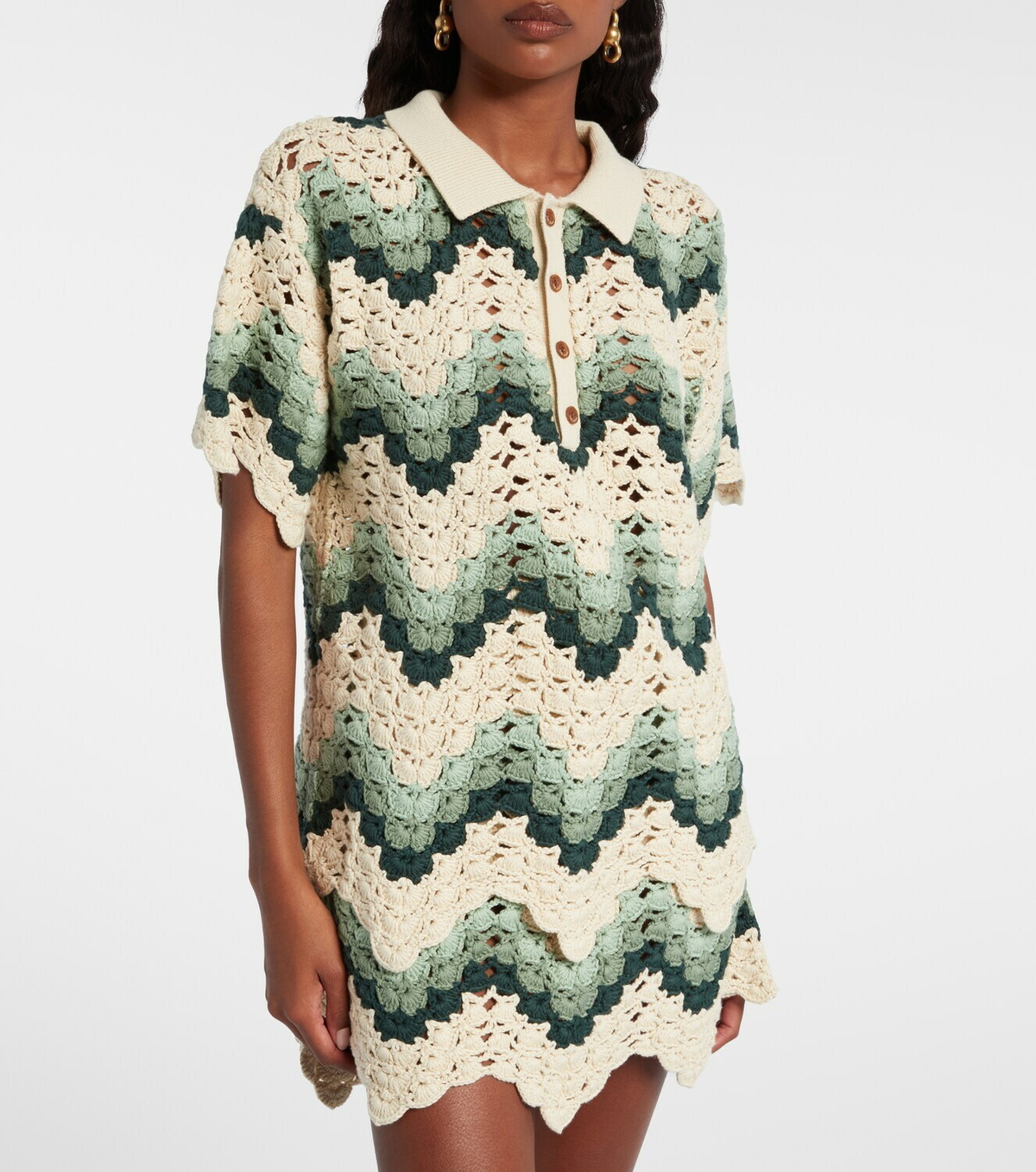 The Upside Tidal Sagra cotton crochet top