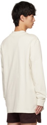 Nike Beige Rib Long Sleeve T-Shirt