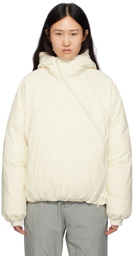 POST ARCHIVE FACTION (PAF) White Raglan Down Jacket