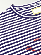 ERDEM - Peter Logo-Print Striped Stretch-Jersey T-Shirt - White