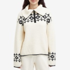 4th & Reckless Women's Kali Fairisle Fleece in Cream